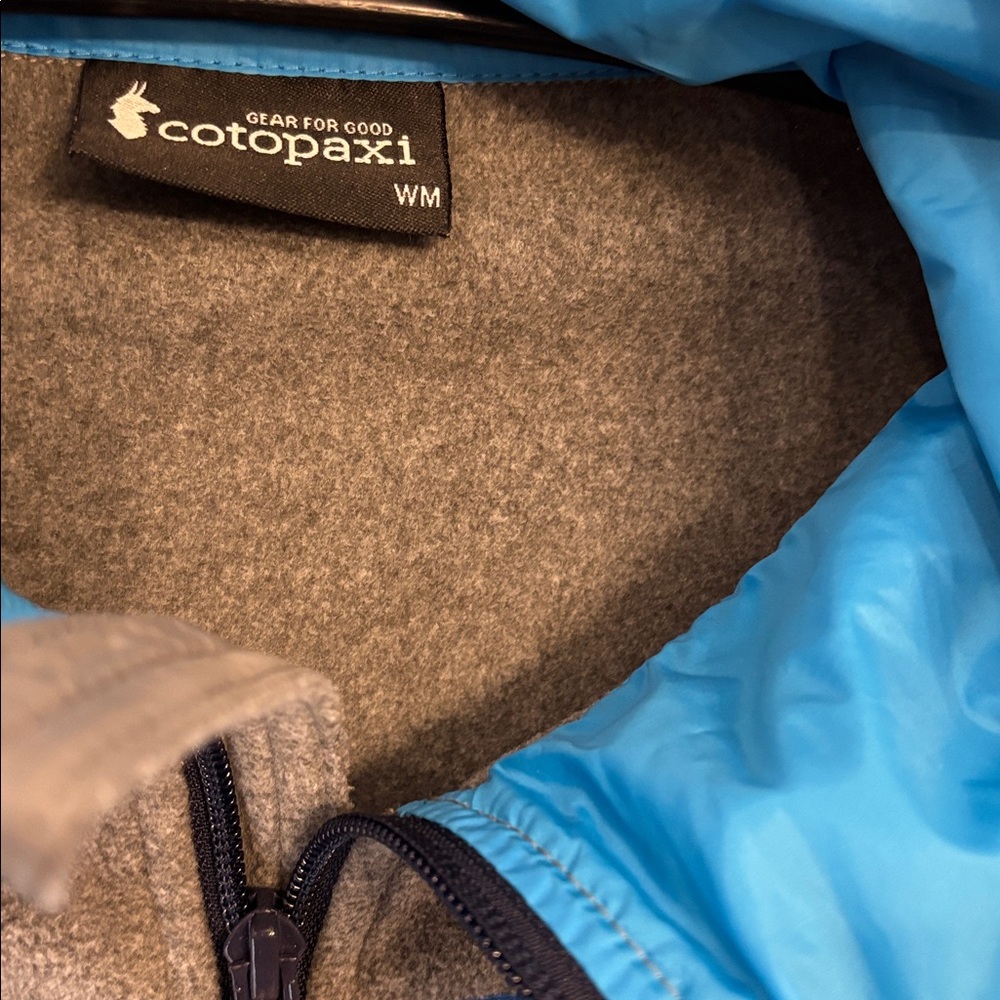 Cotopaxi Gray Fleece Jacket, Pool Party blue color way, M - Picture 2 of 10